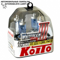 Автолампа газонаполненная Н4 12V-60/55W (135/125W) (P43t-38) 2шт. Whitebeam P0754W Koito (2шт.)